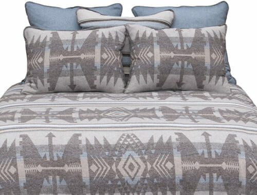 The Bismarck cotton blend bedspread by Wooded River.