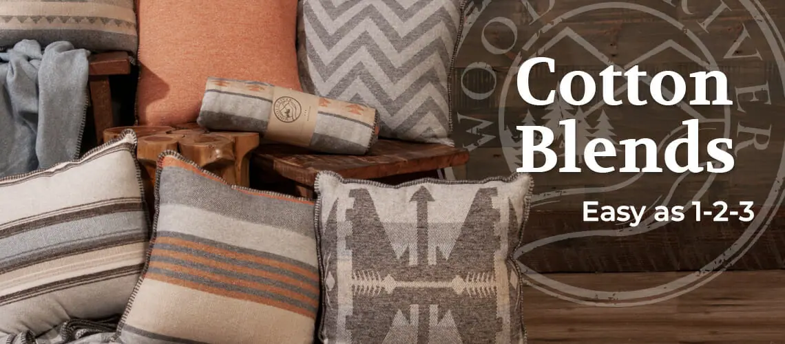 Wooded River's cotton blend collections.