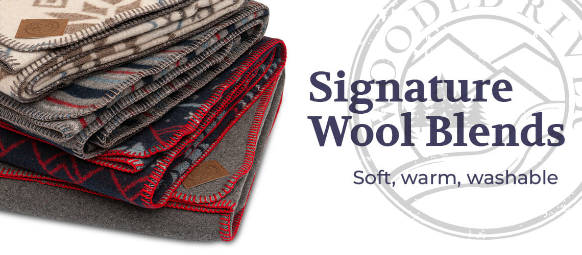 Wooded River's Signature Washable Wool Blends.