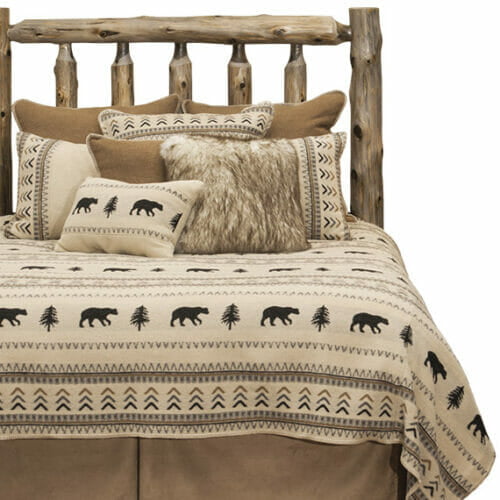 The Boulder washable wool bed ensemble by Wooded River.