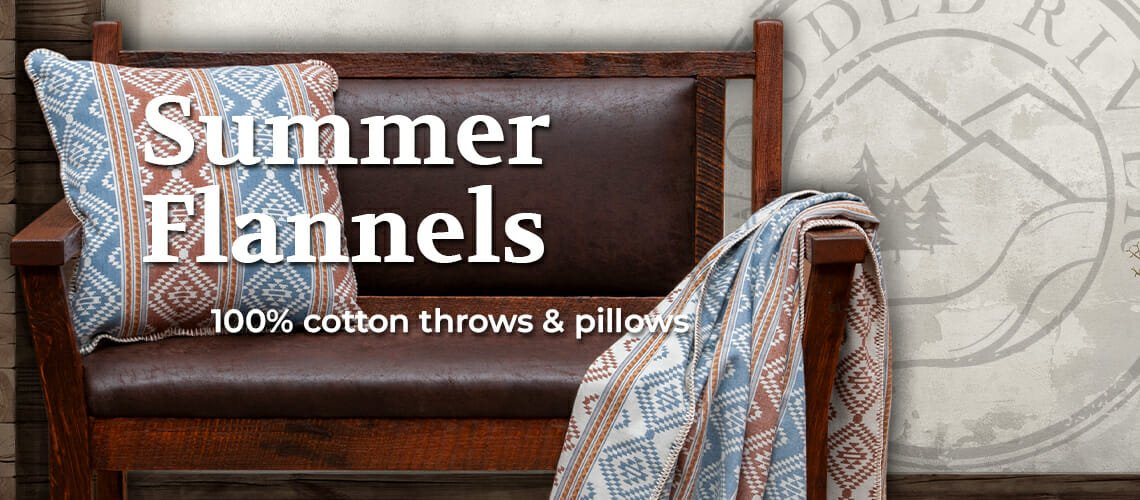 Flannel throw clearance pillows