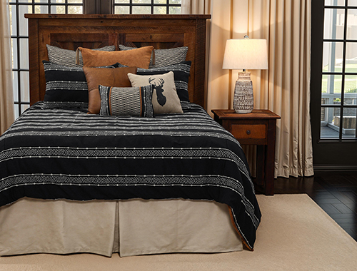 The Summit Trail Onyx bed ensemble by Wooded River.